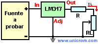 Carga electr�nica con LM 317 - Electr�nica Unicrom