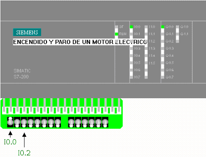 Encendido y paro de un motor eléctrico con un PLC Siemens - Electrónica Unicrom