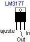 Configuraci&oacute;n de patitas del regulador de voltaje LM317 - Electr&oacute;nica Unicrom