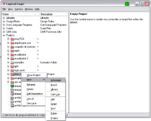 Creaci&oacute;n de un nuevo esquem&aacute;tico en Eagle Layout Editor - Electr&oacute;nica Unicrom