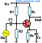 Amplificador emisor com&uacute;n con transistor bipolar - Electr&oacute;nica Unicrom