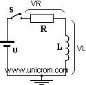 Circuito RL serie, prueba de su comportamiento transitorio al activar un interruptor - Electrónica Unicrom