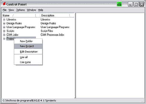 Creaci&oacute;n de nuevo proyecto en Eagle Layout Editor - Electr&oacute;nica Unicrom