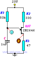 Oscilador de relajación con UJT - Electrónica Unicrom