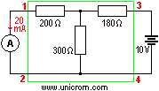 Teorema de reciprocidad (segundo circuito) - Electr�nica Unicrom